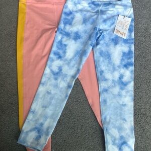 Kids Tie-Dye and Pink Leggings Set